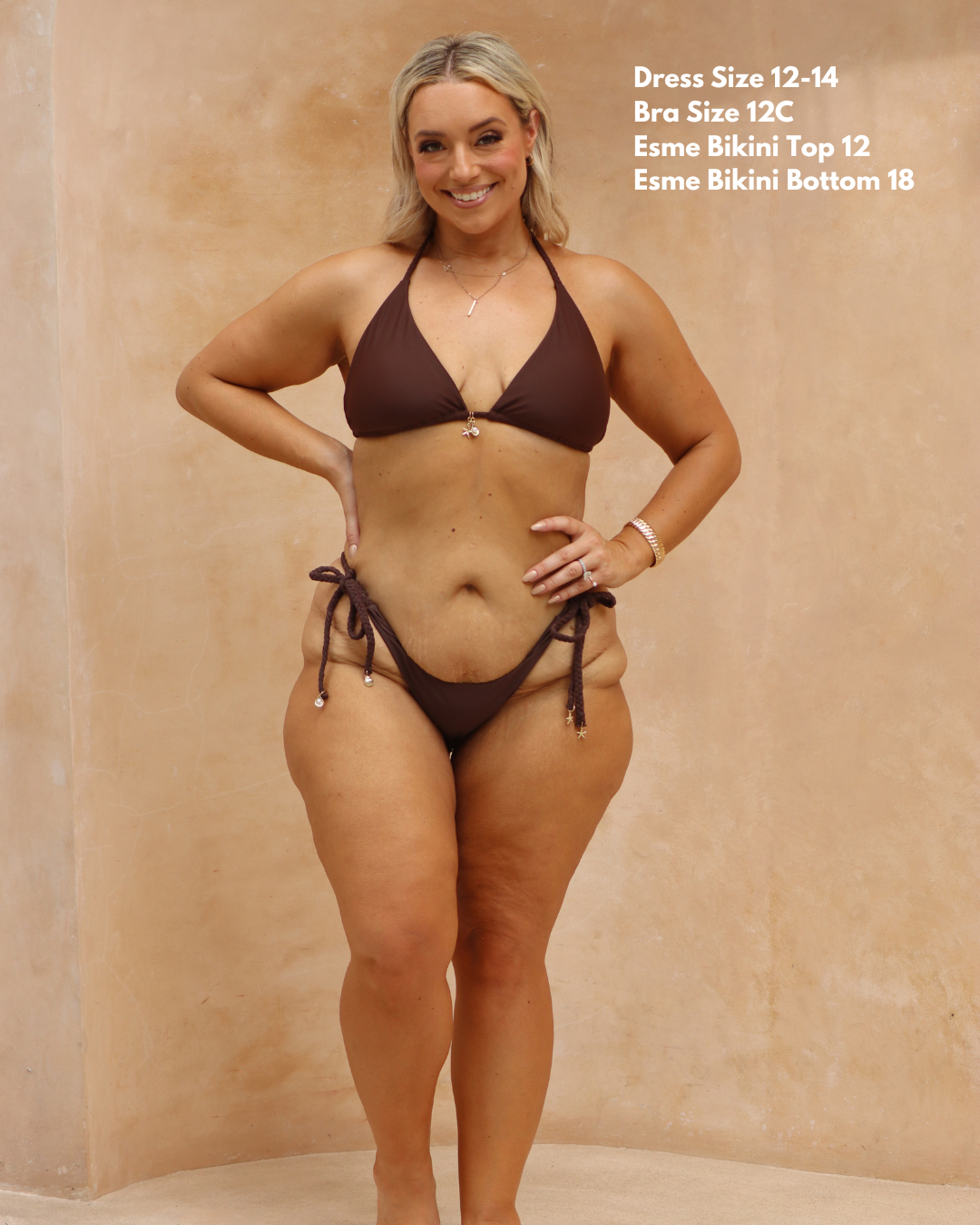 ESME Bottoms Braided Straps - Chocolate Brown