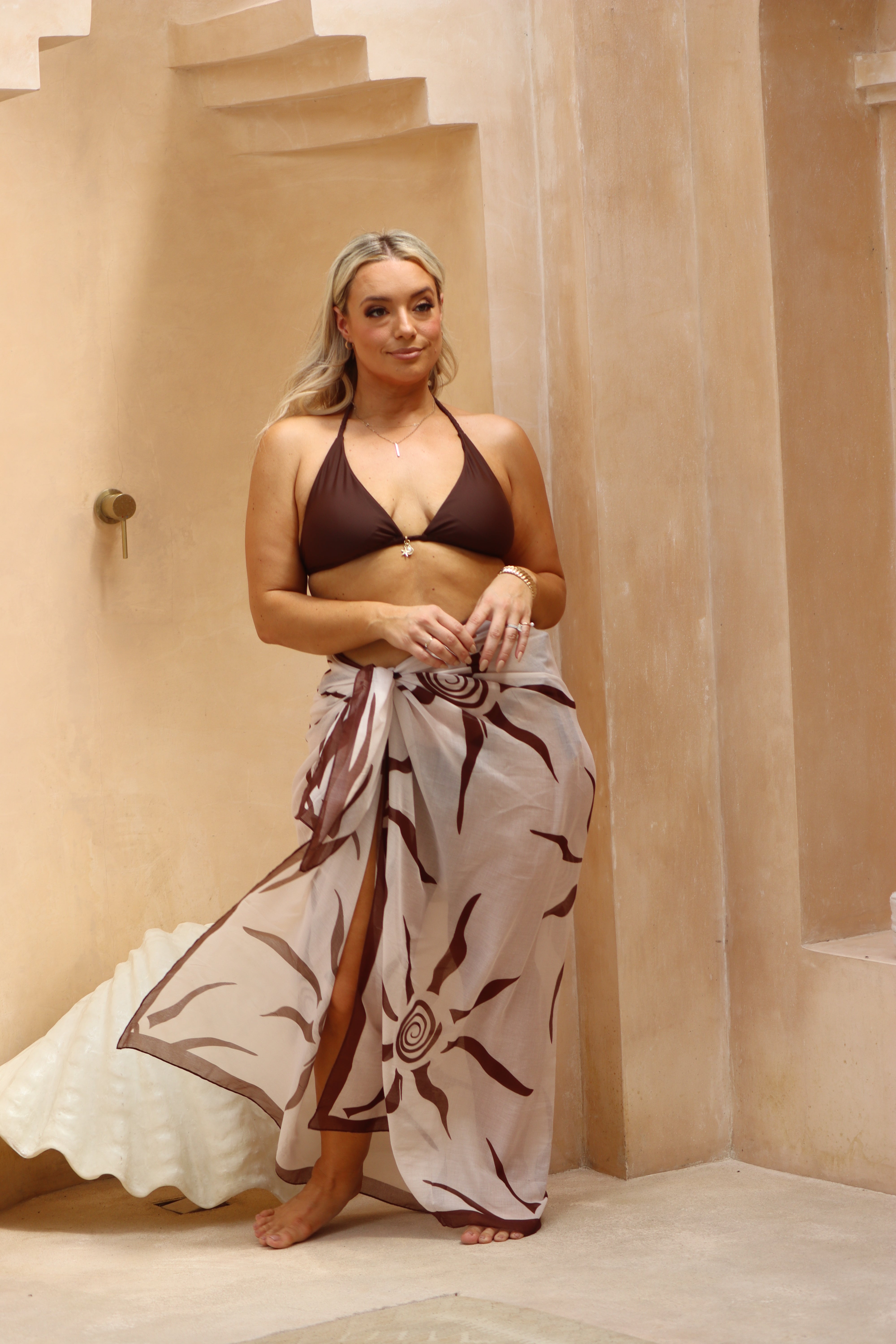 Sarong - Chocolate Brown
