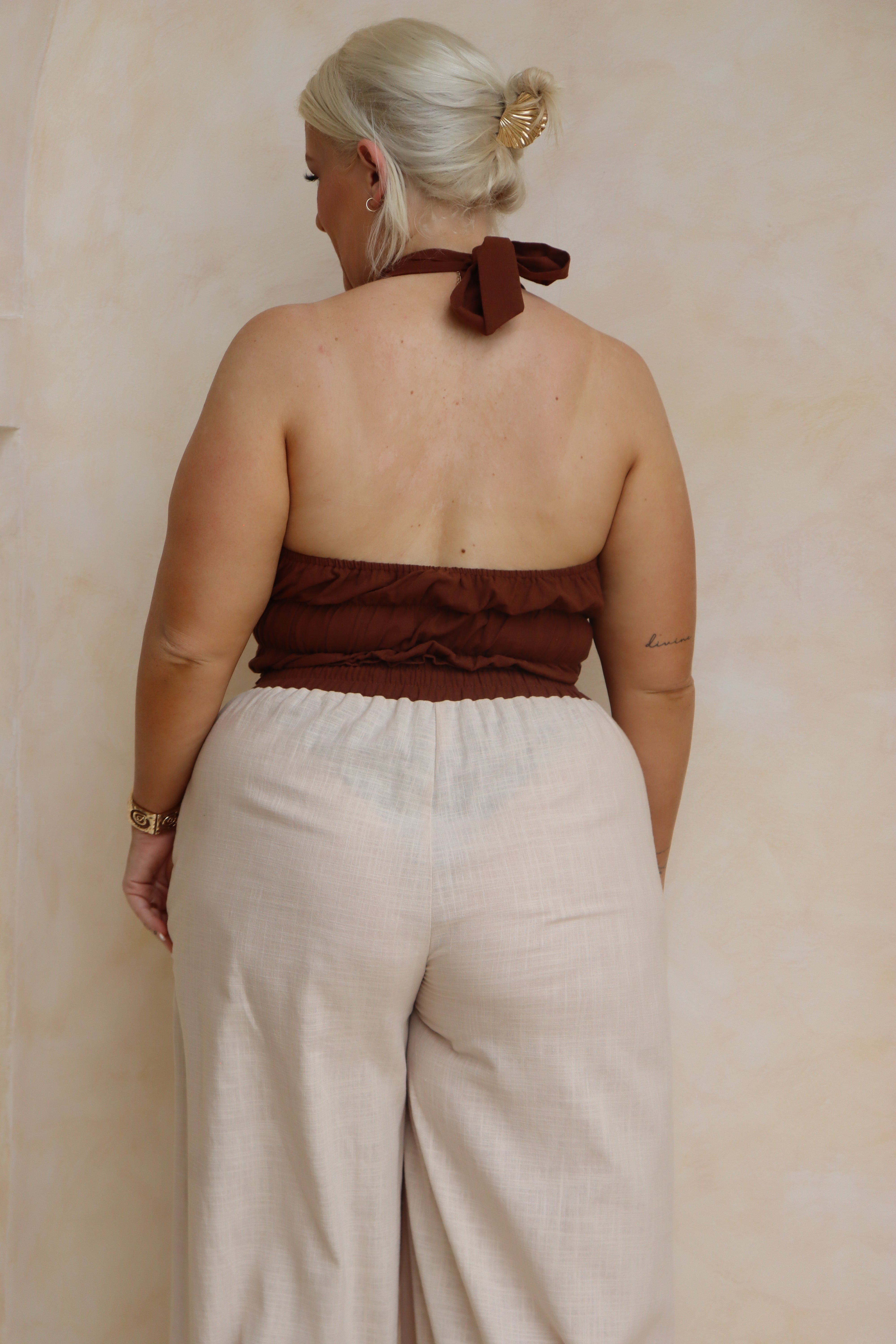 Harlo - Cotton Long Pant Brown