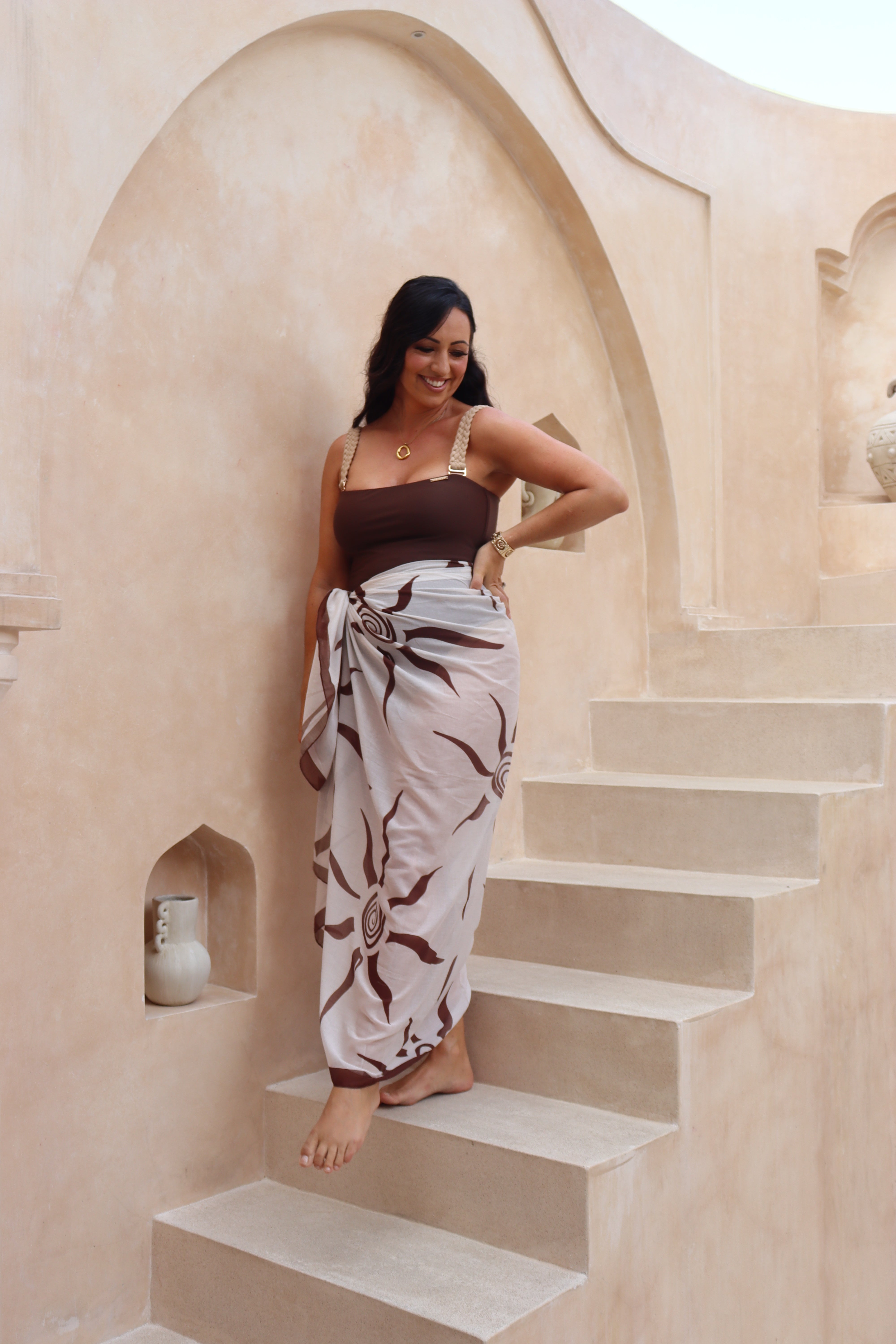 Sarong - Chocolate Brown