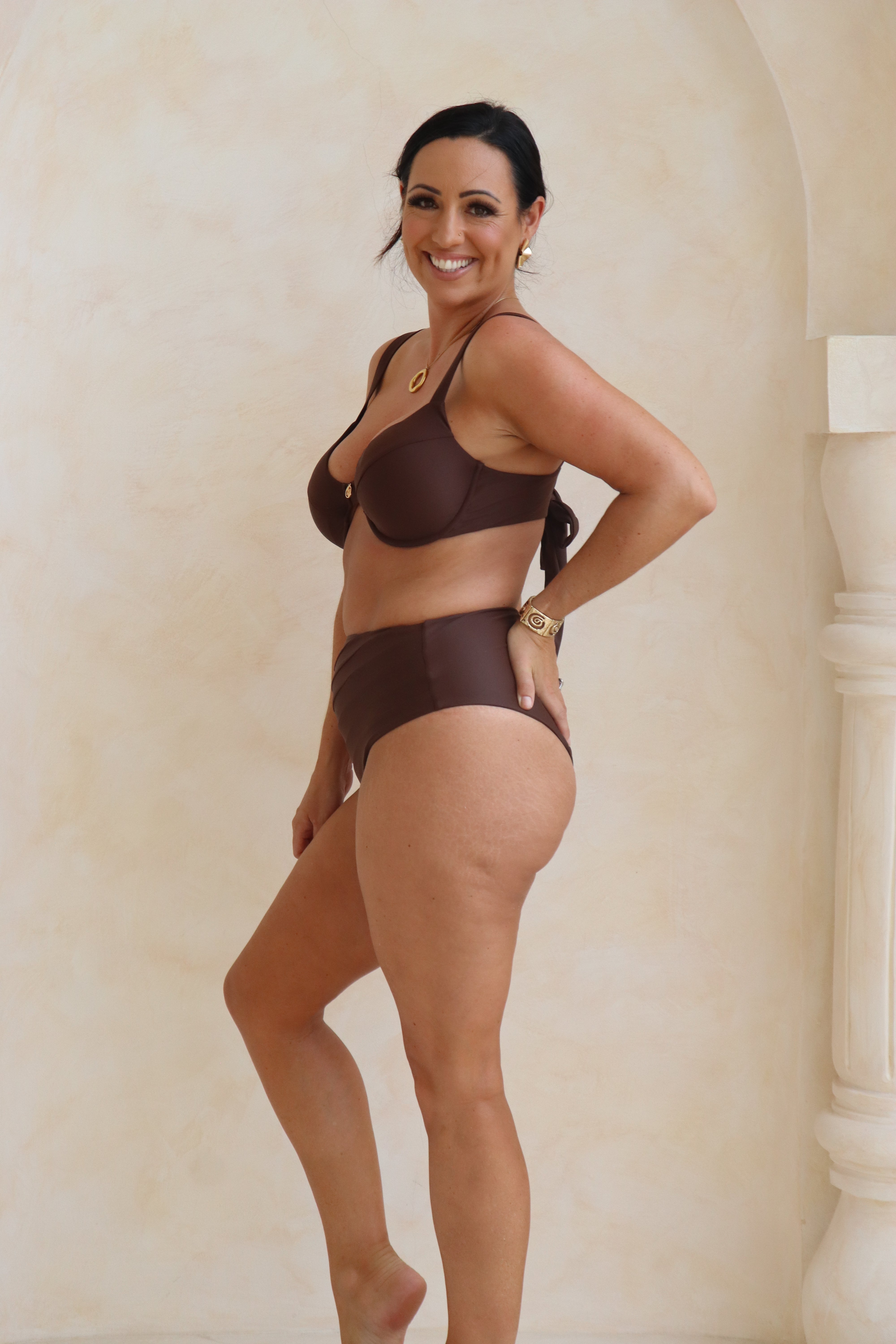 FREYA TOP (NEW DESIGN) - Chocolate Brown