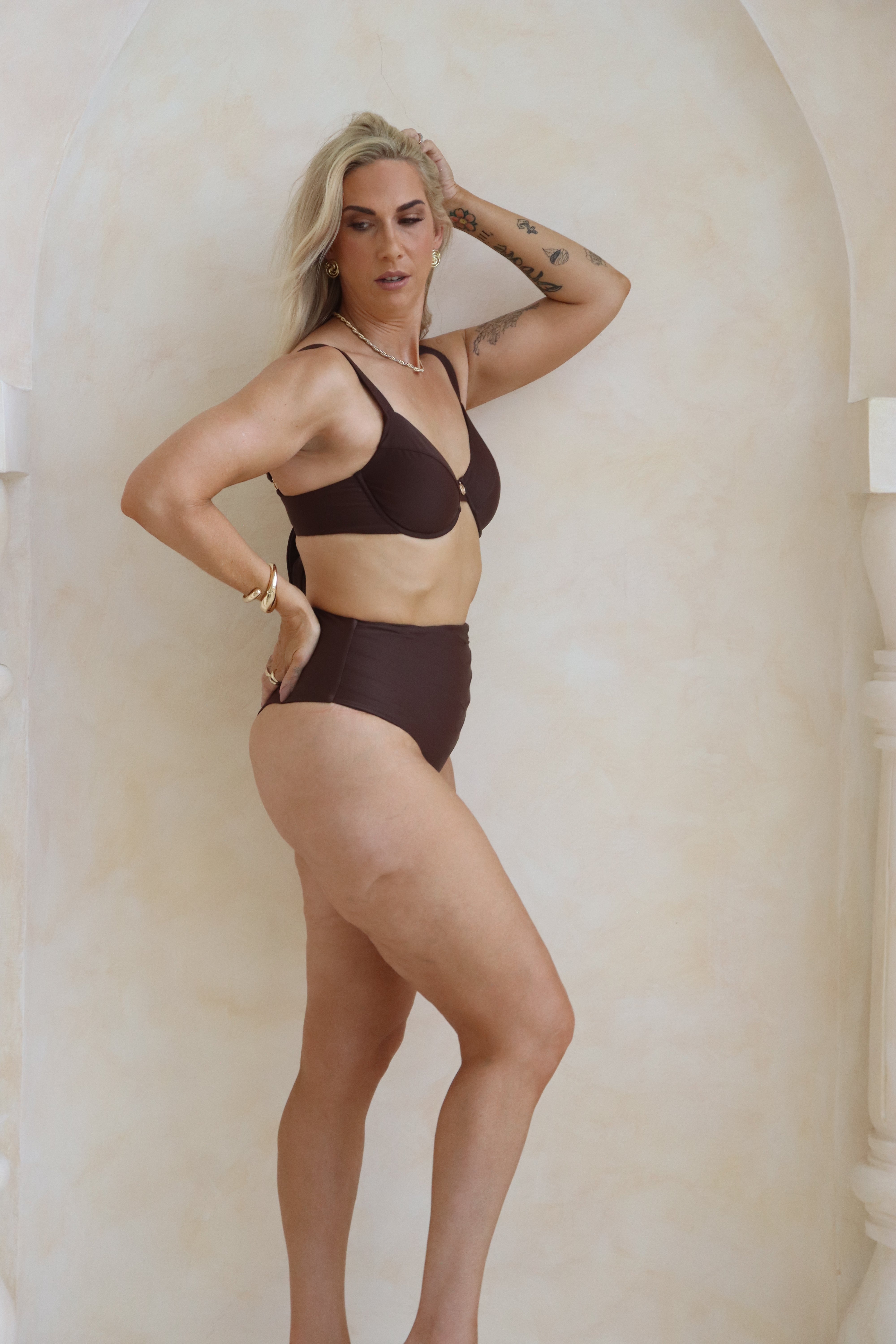 FREYA TOP (NEW DESIGN) - Chocolate Brown