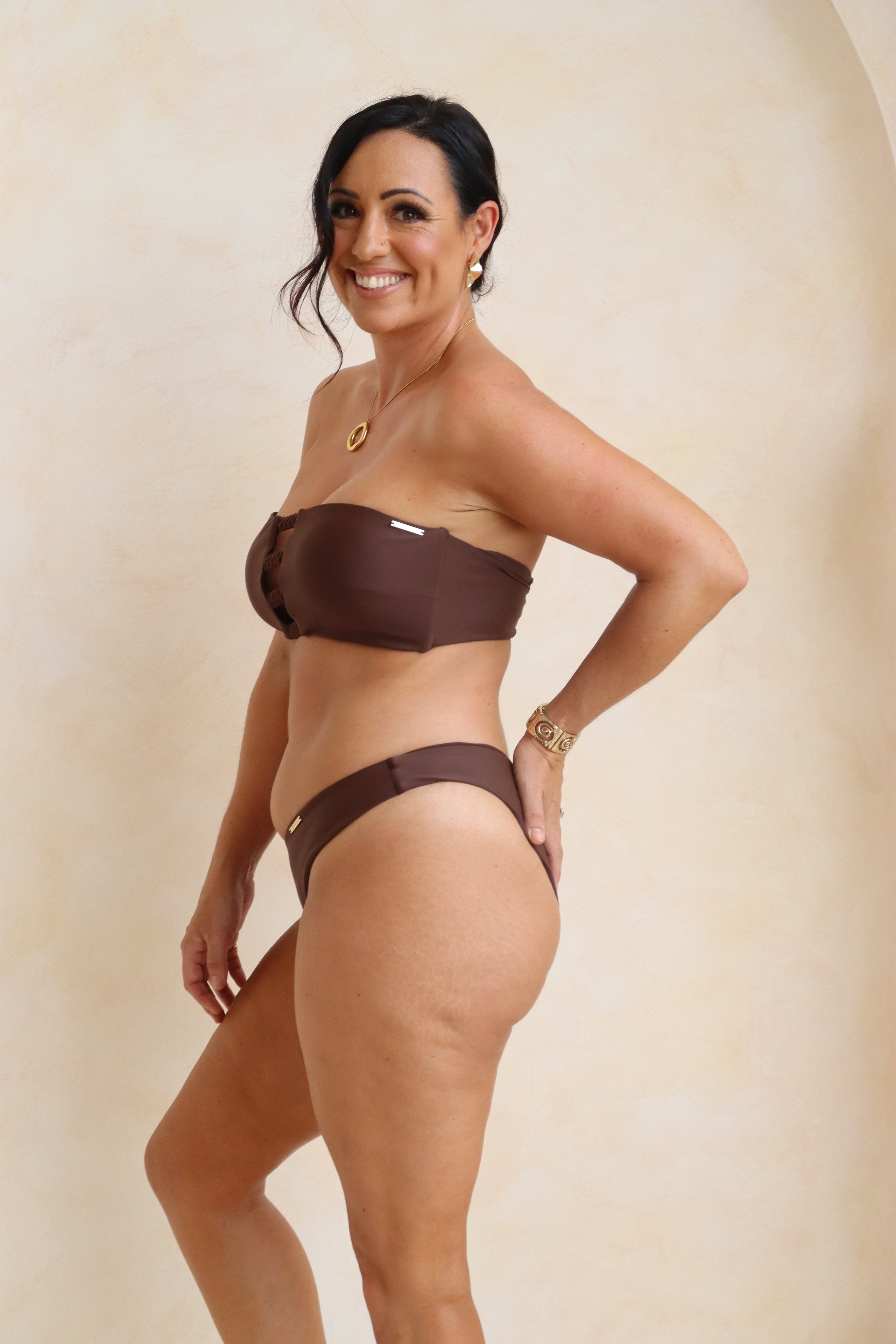 DOLLY Top - Chocolate Brown