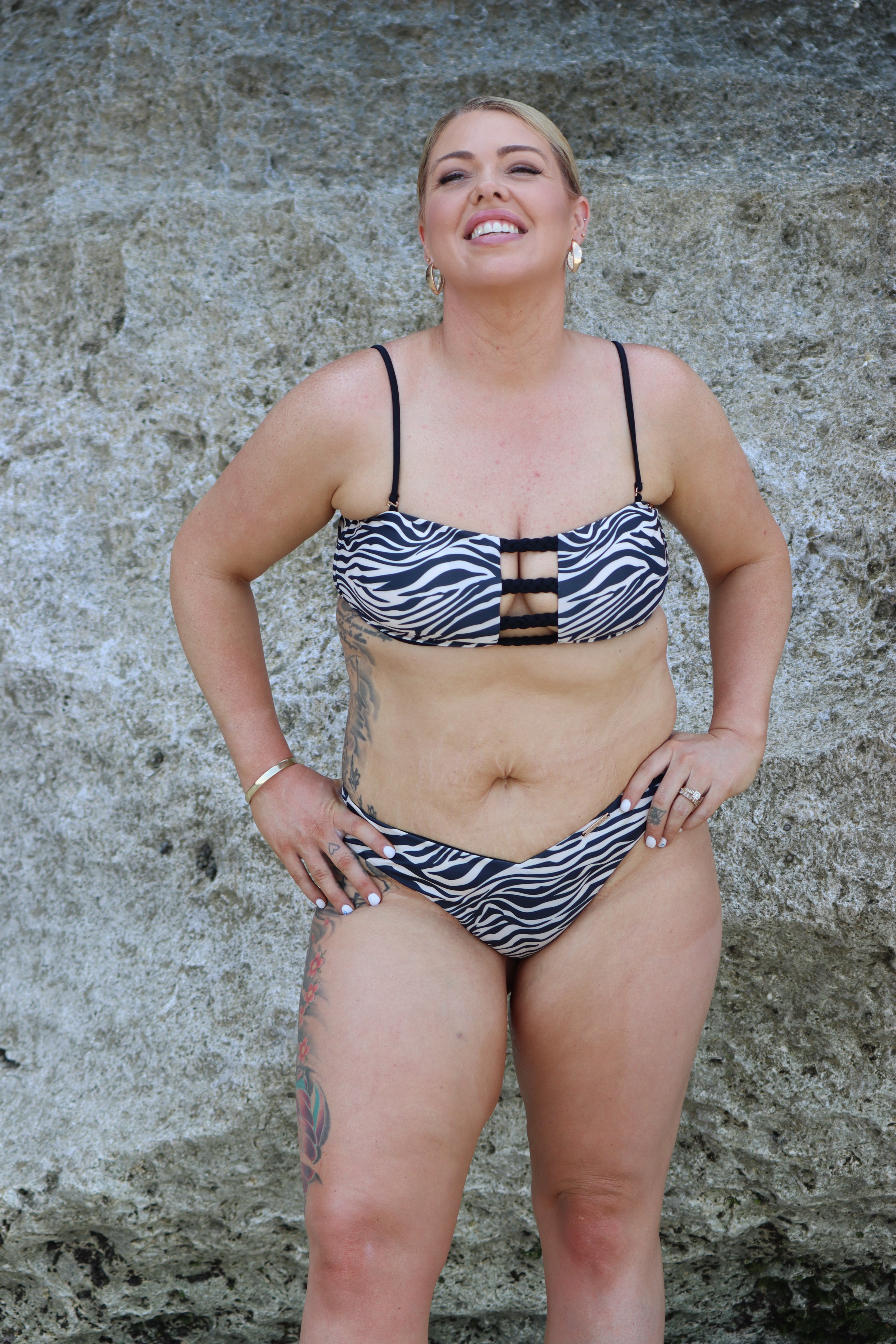 PHOEBE Bottoms - Cheeky Cut - Zebra