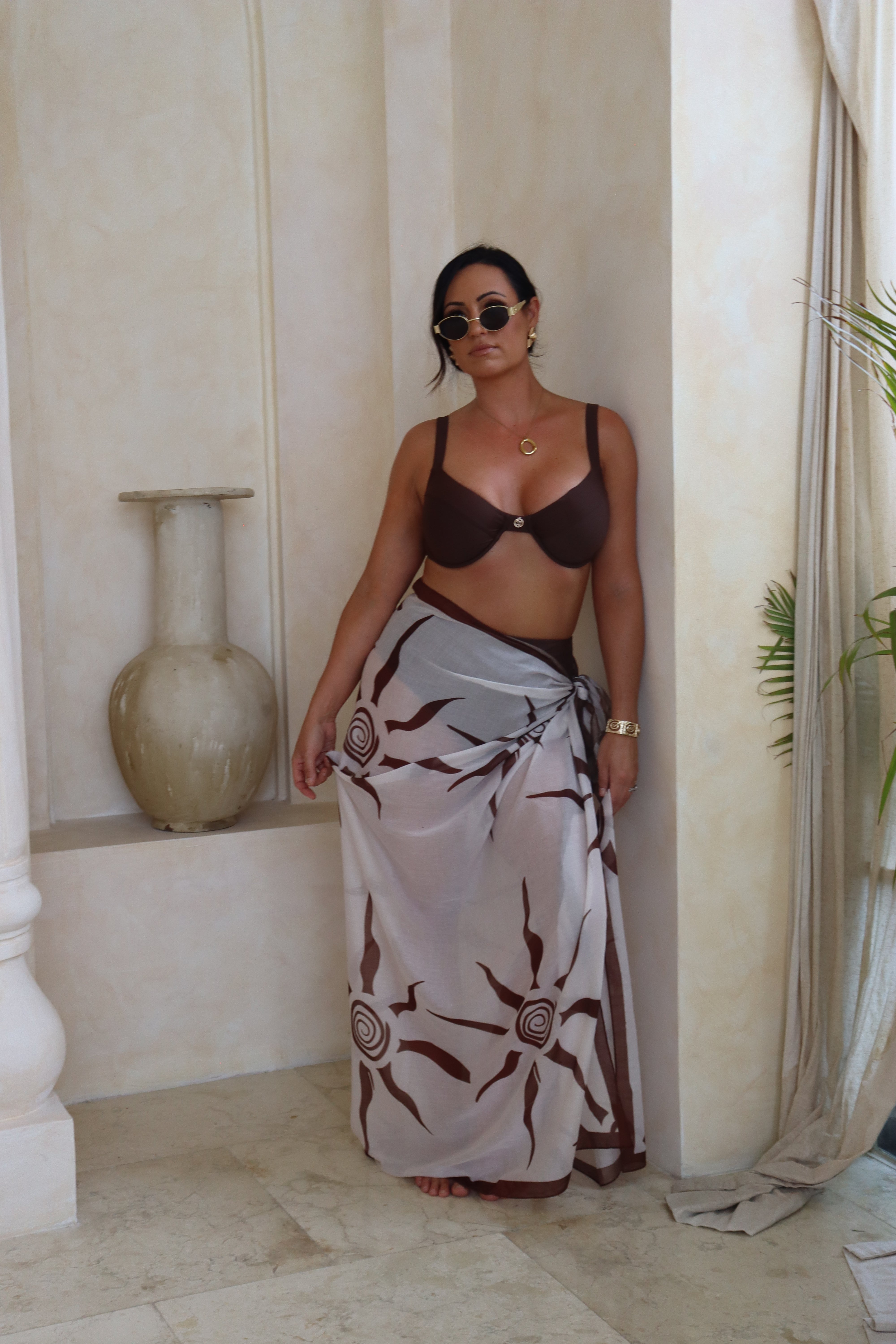 FREYA TOP (NEW DESIGN) - Chocolate Brown