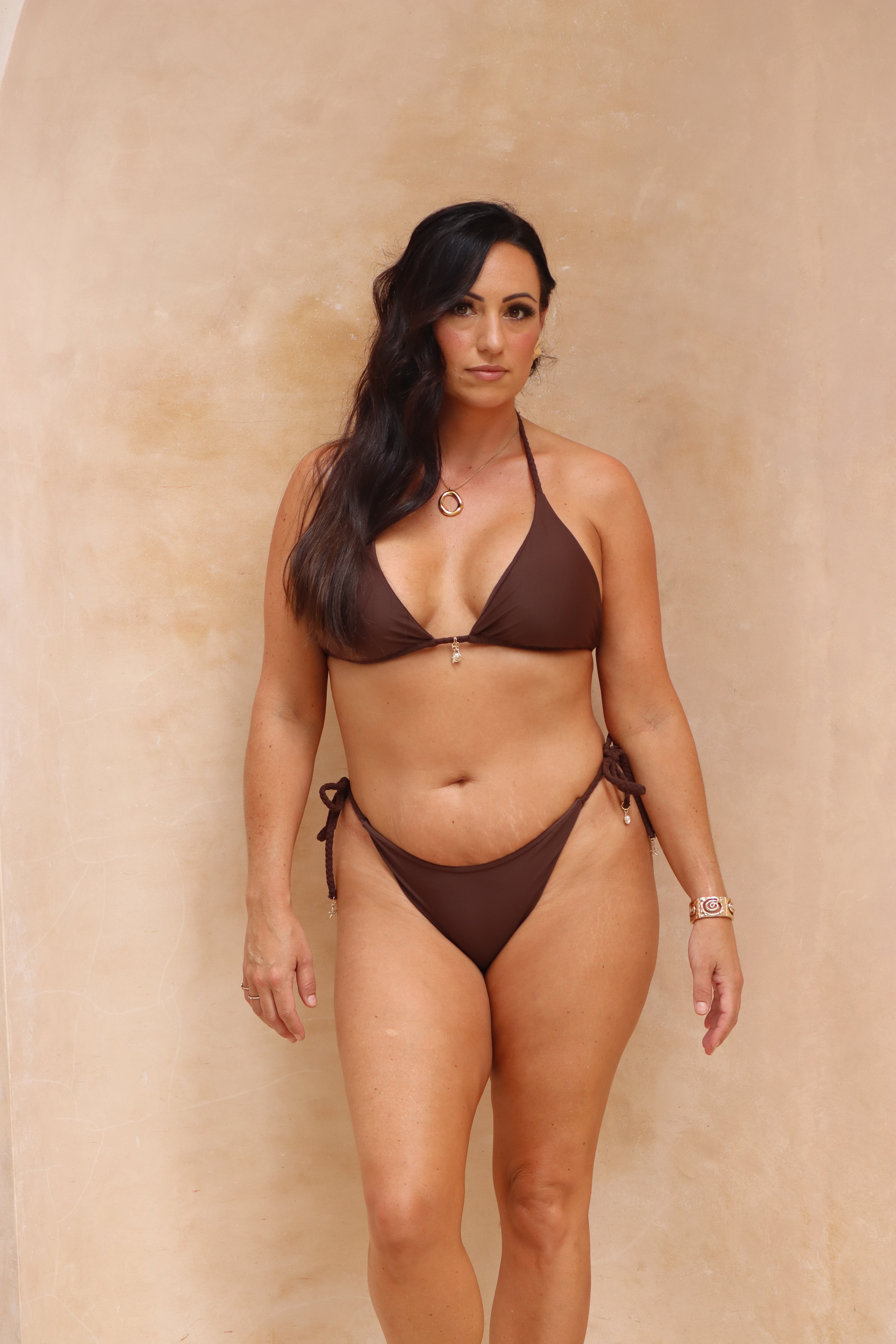 ESME Top Braided Straps - Chocolate Brown