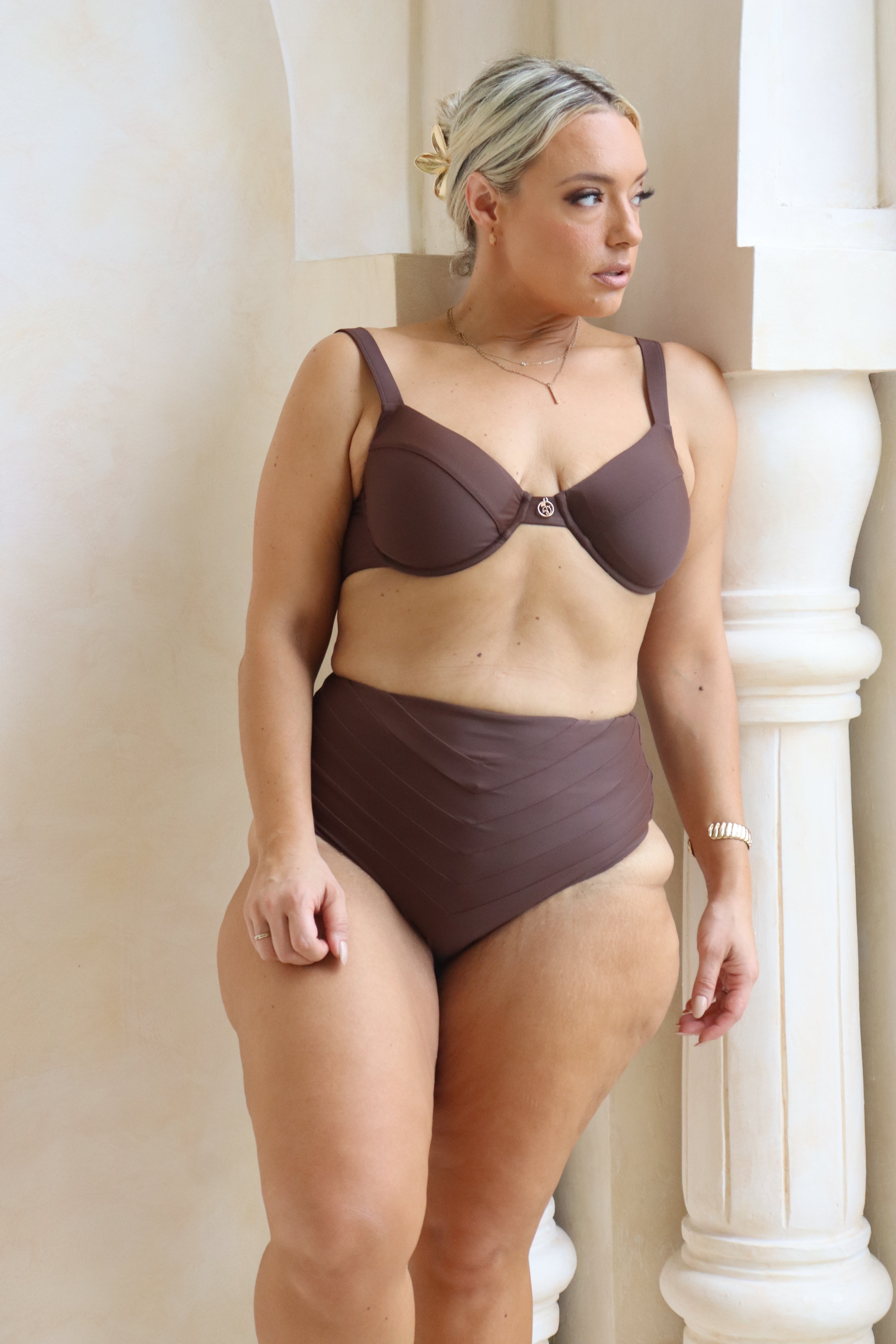 FREYA TOP (NEW DESIGN) - Chocolate Brown